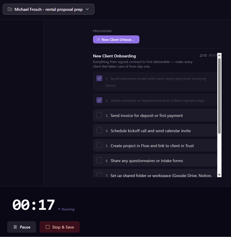 Flow module — Focus Mode and project operations overview